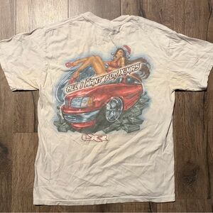 White LXR Car Tee